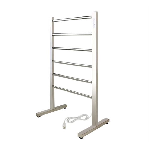 WarmlyYours Ibiza Freestanding Towel Warmer Plug-in 6 Bars