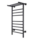 WarmlyYours Summit Towel Warmer Dual Connection 8 Bars and Heated 3-Bar Shelf