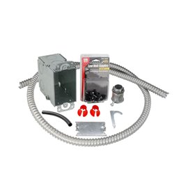 WarmlyYours Electrical Rough-in Kit Single Gang Box with Single Conduit