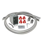 WarmlyYours Electrical Rough-in Kit Single Gang Box with Double Conduits