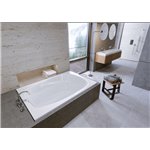 MIROLIN AWH60B1CZ WHITE HUDSON 5 D/I WHIRLPOOL AND BACK JETS AND PC TRIM AND HTR