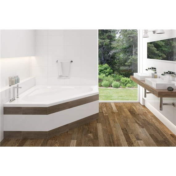 MIROLIN AWS606L1C WHITE SOHO 1 CORNER WHIRLPOOL AND PC TRIM