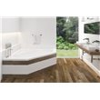 MIROLIN AWS60RBWC WHITE SOHO 1 CORNER WHIRLPOOL RH AND AND BJ AND PC TRIM
