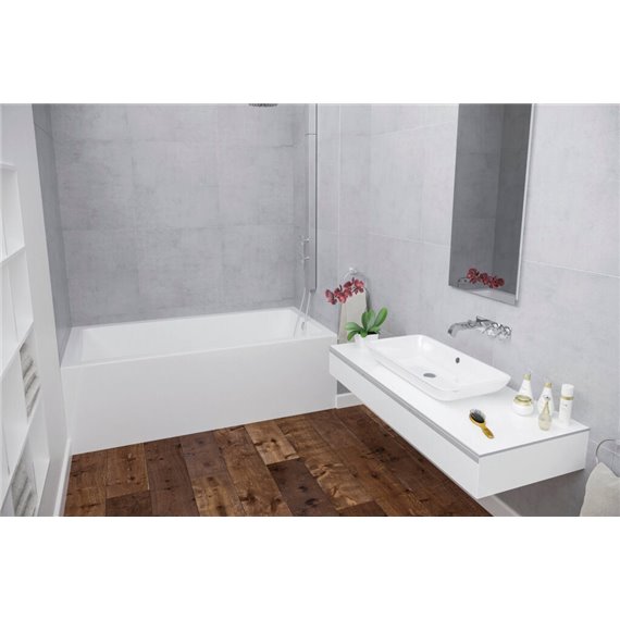 MIROLIN BO32L0001 WHITE CORRA SKIRTED BATH