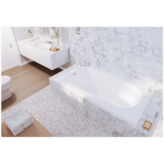 MIROLIN BO6120001 WHITE MARLOWE 2" DROP IN BATH