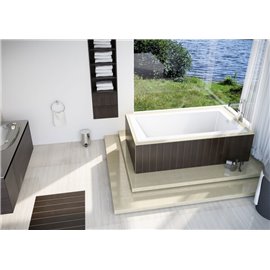 MIROLIN BO7528001 WHITE MELLA 2" DROP IN BATH 8-PACK