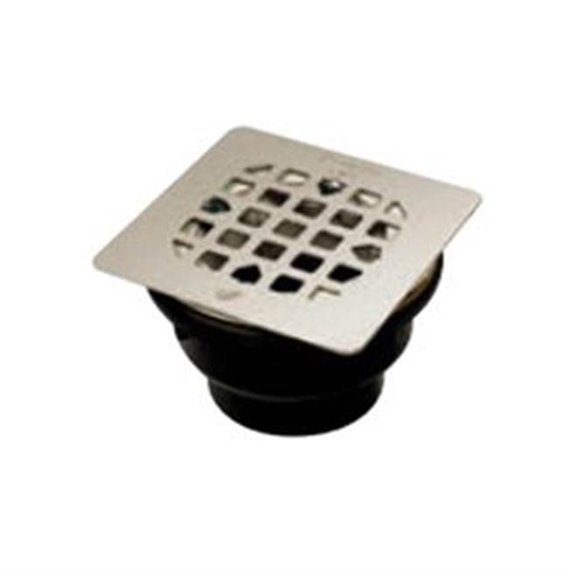 MIROLIN FD3-X CHROME XFR FLOOR DRAIN - SQUARE GRILL