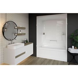 MIROLIN KD53L1 WHITE EMPIRE TUB SHOWER