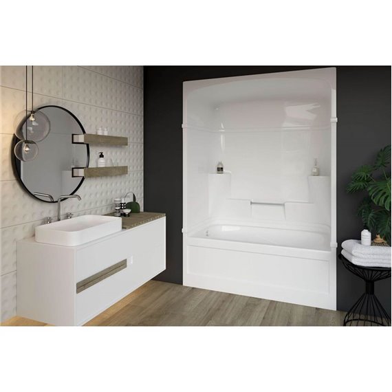 MIROLIN KD53L1 WHITE EMPIRE TUB SHOWER