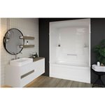 MIROLIN KD53L1 WHITE EMPIRE TUB SHOWER