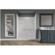 MIROLIN MEL5CRS1 WHITE MELROSE 5 SHOWER STALL WITH SEAT