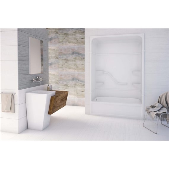 MIROLIN PT513L1 WHITE PARKER 16 MULTI TUB SHOWER