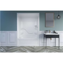 MIROLIN PT520L1 WHITE PARKER 20 TUB SHOWER