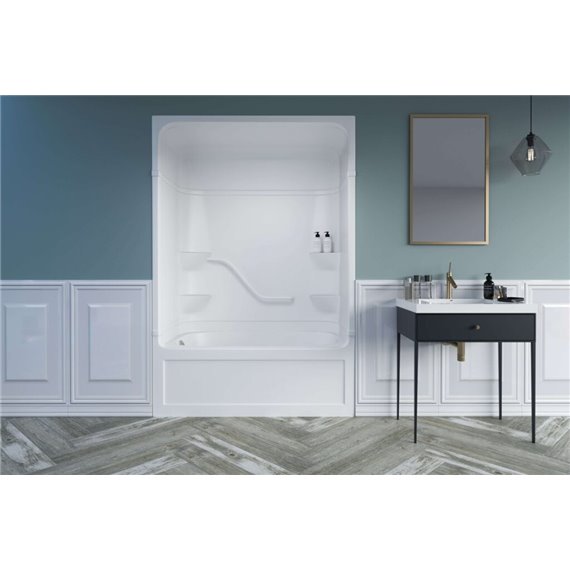 MIROLIN PT520L1 WHITE PARKER 20 TUB SHOWER