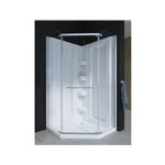 MIROLIN SC38NA1 WHITE SORRENTO 38" NEO ANGLE CORNER SHOWER