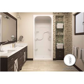 MIROLIN SH33L1 WHITE MADISON 3 MULTI SHOWER STALL