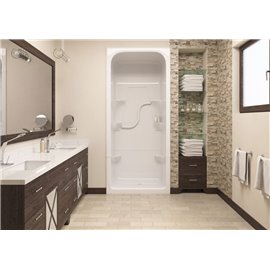 MIROLIN SH3L1 WHITE MADISON 3 SHOWER STALL