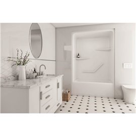 MIROLIN TSH51L1 WHITE HAMPTON TUB SHOWER