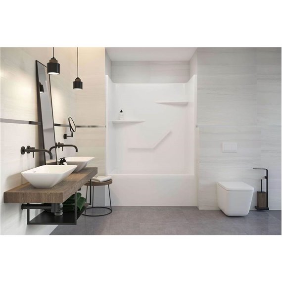 MIROLIN TSS52L1 WHITE SUTTON TUB SHOWER