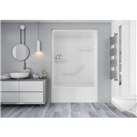 MIROLIN TST53L1 WHITE TRIBECA TUB SHOWER