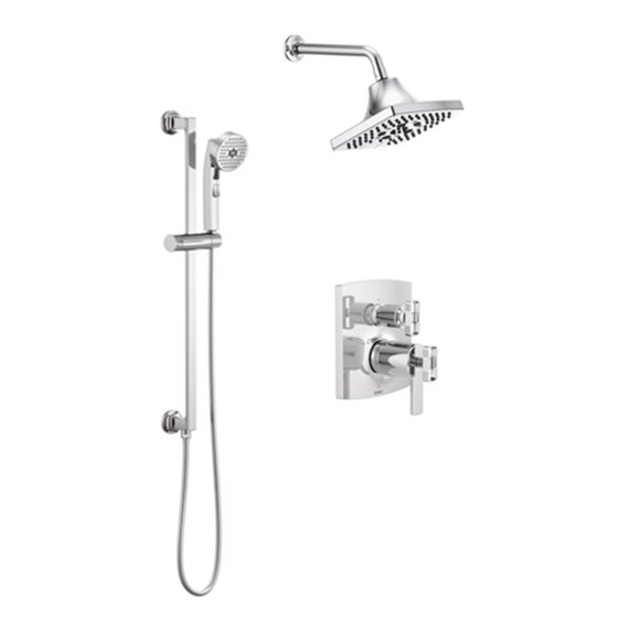 BRIZO KINTSU KIT223KN 2-WAY THERMOSTATIC SHOWER KIT