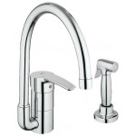 GROHE 33980 Eurostyle Kitchen Faucet w Metal Side Spray