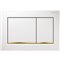 GEBERIT 115.080.KK.1 ACTUATOR PLATE OMEGA30 FOR DUAL FLUSH WHITE / GOLD-PLATED / WHITE