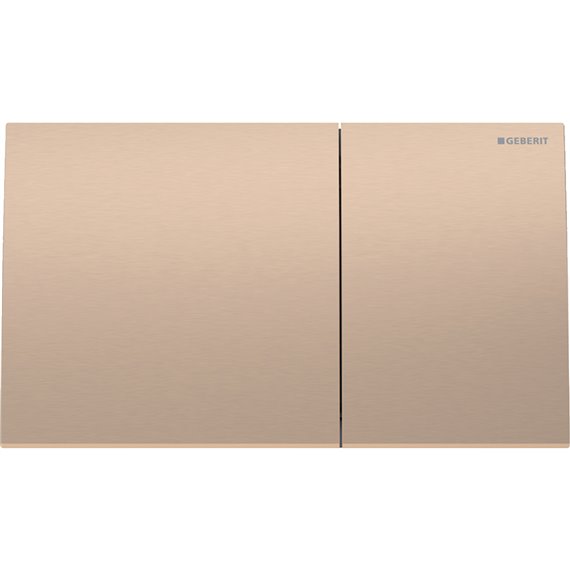 GEBERIT 115.622.QB.1 SIGMA70 ACTUATOR PLATE FOR DUAL FLUSH BRUSHED RED GOLD EASY- TO-CLEAN COATED