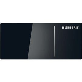 GEBERIT 115.630.SJ.1 REMOTE FLUSH ACTUATION TYPE 70 FOR DUAL FLUSH FOR SIGMA CONCEALED CISTERN 12 CM BLACK GLASS