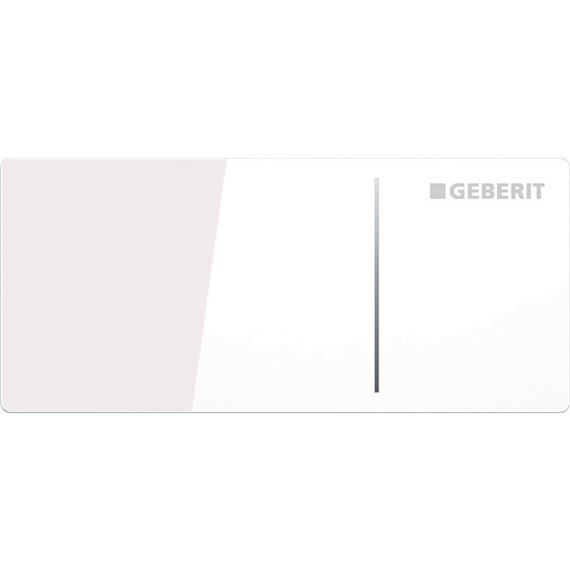 GEBERIT 115.635.SI.1 REMOTE FLUSH ACTUATION TYPE 70 FOR DUAL FLUSH FOR SIGMA CONCEALED CISTERN 8 CM WHITE GLASS