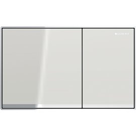 GEBERIT 115.640.JL.1 ACTUATOR PLATE SIGMA60 FOR DUAL FLUSH SURFACE-EVEN SAND GREY MIRRORED BRIGHT CHROME-PLATED