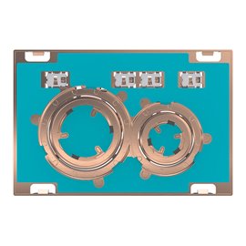 GEBERIT 115.650.00.1 ACTUATOR PLATE SIGMA21 FOR DUAL FLUSH METAL COLOUR RED GOLD RED GOLD CUSTOMISED