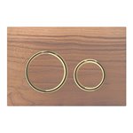 GEBERIT 115.652.JX.1 ACTUATOR PLATE SIGMA21 FOR DUAL FLUSH METAL COLOUR BRASS BRASS BLACK WALNUT