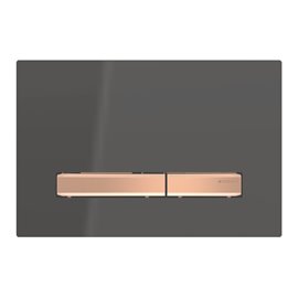 GEBERIT 115.670.DW.2 ACTUATOR PLATE SIGMA50 FOR DUAL FLUSH METAL COLOUR RED GOLD RED GOLD BLACK