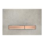 GEBERIT 115.670.JV.2 ACTUATOR PLATE SIGMA50 FOR DUAL FLUSH METAL COLOUR RED GOLD RED GOLD CONCRETE LOOK