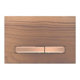 GEBERIT 115.670.JX.2 ACTUATOR PLATE SIGMA50 FOR DUAL FLUSH METAL COLOUR RED GOLD RED GOLD BLACK WALNUT