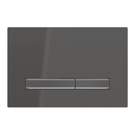 GEBERIT 115.671.DW.2 ACTUATOR PLATE SIGMA50 FOR DUAL FLUSH METAL COLOUR BLACK CHROME BLACK CHROME BLACK