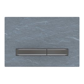 GEBERIT 115.671.JM.2 ACTUATOR PLATE SIGMA50 FOR DUAL FLUSH METAL COLOUR BLACK CHROME BLACK CHROME MUSTANG SLATE