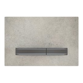 GEBERIT 115.671.JV.2 ACTUATOR PLATE SIGMA50 FOR DUAL FLUSH METAL COLOUR BLACK CHROME BLACK CHROME CONCRETE LOOK