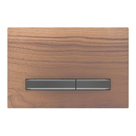 GEBERIT 115.671.JX.2 ACTUATOR PLATE SIGMA50 FOR DUAL FLUSH METAL COLOUR BLACK CHROME BLACK CHROME BLACK WALNUT