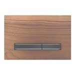 GEBERIT 115.671.JX.2 ACTUATOR PLATE SIGMA50 FOR DUAL FLUSH METAL COLOUR BLACK CHROME BLACK CHROME BLACK WALNUT