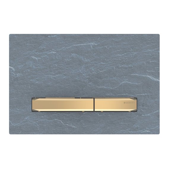 GEBERIT 115.672.JM.2 ACTUATOR PLATE SIGMA50 FOR DUAL FLUSH METAL COLOUR BRASS BRASS MUSTANG SLATE