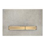 GEBERIT 115.672.JV.2 ACTUATOR PLATE SIGMA50 FOR DUAL FLUSH METAL COLOUR BRASS BRASS CONCRETE LOOK