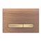 GEBERIT 115.672.JX.2 ACTUATOR PLATE SIGMA50 FOR DUAL FLUSH METAL COLOUR BRASS BRASS BLACK WALNUT