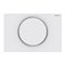 GEBERIT 115.758.JT.5 ACTUATOR PLATE SIGMA10 FOR STOP-AND-GO FLUSH WHITE MATT COATED EASY-TO-CLEAN COATED POLISHED
