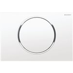 GEBERIT 115.758.KJ.5 ACTUATOR PLATE SIGMA10 FOR STOP-AND-GO FLUSH WHITE / BRIGHT CHROME / WHITE