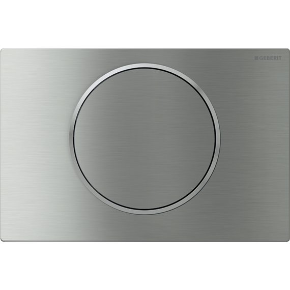 GEBERIT 115.758.SN.5 ACTUATOR PLATE SIGMA10 FOR STOP-AND-GO FLUSH STAINLESS STEEL BRUSHED/POLISHED/BRUSHED