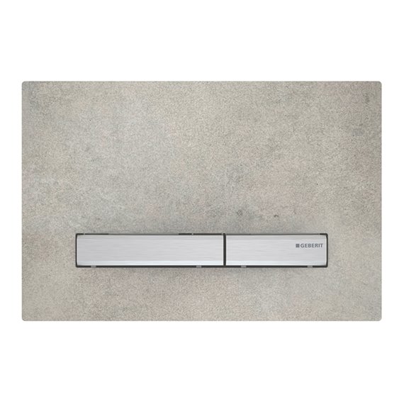 GEBERIT 115.788.JV.2 ACTUATOR PLATE SIGMA50 FOR DUAL FLUSH METAL COLOUR CHROME-PLATED CHROME-PLATED CONCRETE LOOK