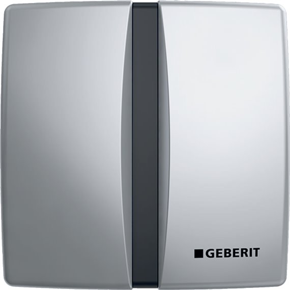 GEBERIT 115.804.46.5 URINAL FLUSH CONTROL WITH ELECTRONIC FLUSH ACTUATION BATTERY OPERATION ACTUATOR PLATE MATT