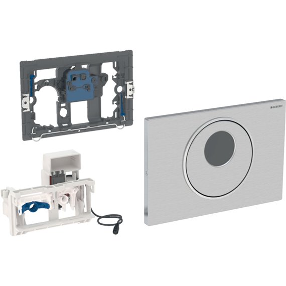 GEBERIT 115.856.SN.1 WC FLUSH CONTROL DUAL FLUSH ACTUATOR PLATE SIGMA10 STAINLESS STEEL